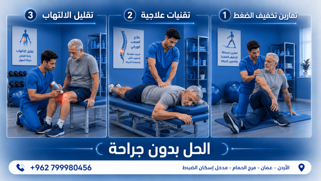 علاج عرق النسا في عمّان الأردن | تخفيف ألم العصب الوركي بالعلاج الطبيعي