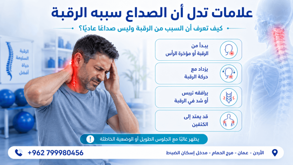 علاج صداع الرقبة بالعلاج الطبيعي