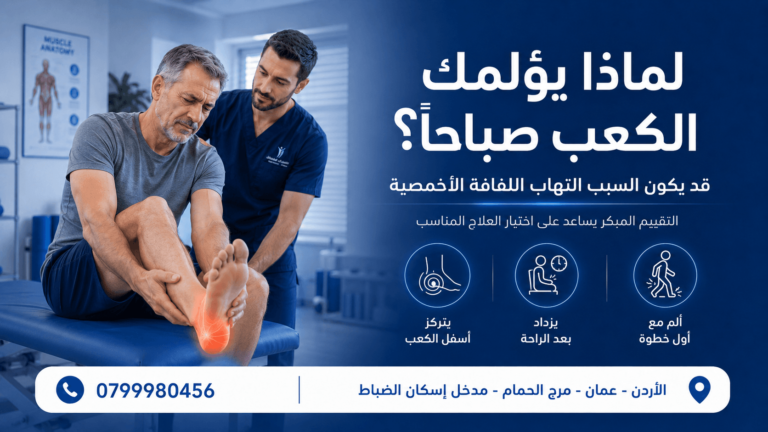 ألم الكعب عند المشي صباحا